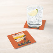 Strand u. Drachen - Washington-Küste Rechteckiger Pappuntersetzer (Vor Ort)