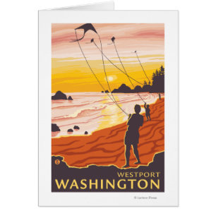 Strand u. Drachen - Westport, Washington