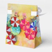 Strand Umbrellas Sand Geschenkschachtel (Rückseite)