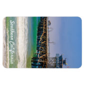 Strand und Anlegestelle im Süden Kaliforniens in S Magnet (Horizontal)