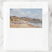 Strand und Berge Nerja 2001 Rechteckiger Aufkleber (Tasche)