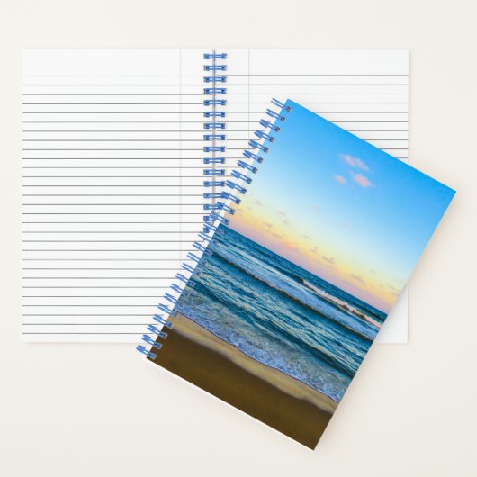 Strand und blauer Himmel Notizblock (Innen)