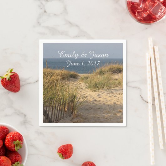 Strand und Dünen Serviette (Beispiel)