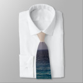 Strand und Himmel bei Sonnenuntergang Krawatte (Gebunden)