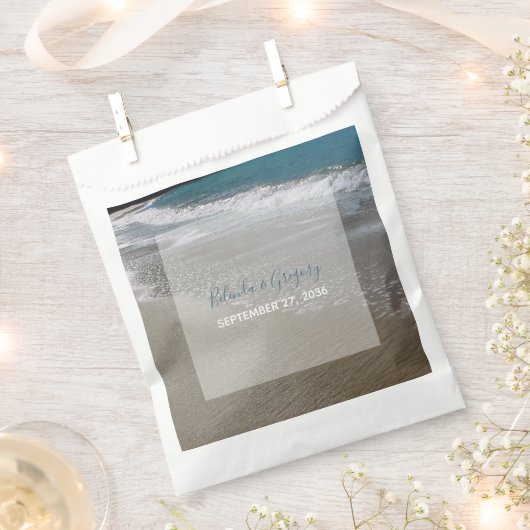 Strand und Hochzeit am Meer Geschenktütchen (Ausgeschnitten)
