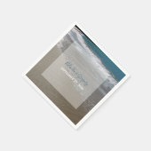 Strand und Hochzeit am Meer Serviette (Ecke)