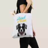 Strand und Hunde Tasche (Von Nahem)