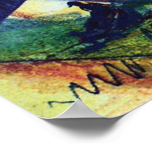 Strand und Leuchtturm 3 Poster (Ecke)