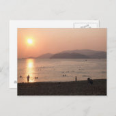 Strand und Meer bei Sunrise, Nha Trang, Vietnam Postkarte (Vorne/Hinten)