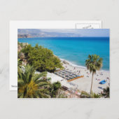 Strand und Meer in Nerja Postkarte (Vorne/Hinten)