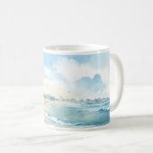 Strand und Meer Kaffeetasse (VorderseiteRechts)