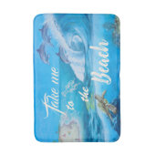 Strand- und Meeresfauna Badematte (Vorderseite Vertikal)