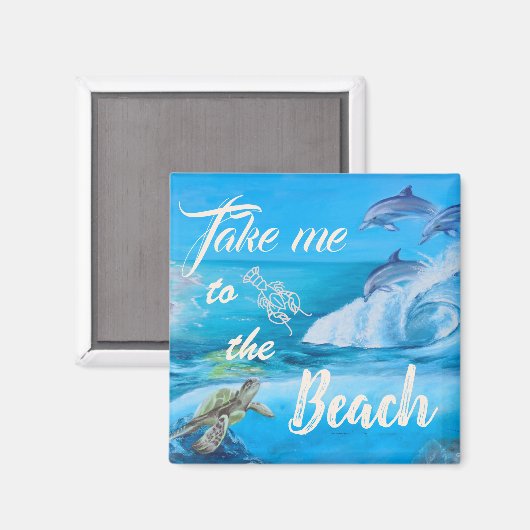 Strand- und Meeresfauna Magnet (Vorderseite/Rückseite)