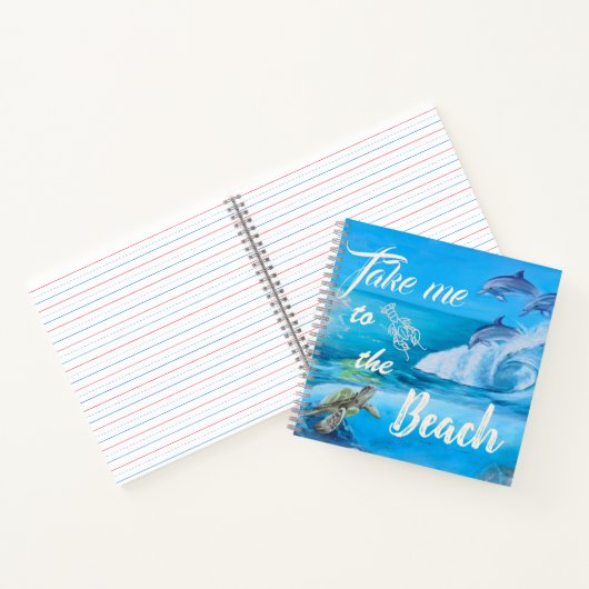 Strand- und Meeresfauna Notizblock (Innenseite)