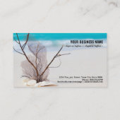 Strand- und Meereskonzept Visitenkarte (Rückseite)