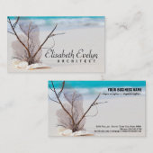 Strand- und Meereskonzept Visitenkarte (Vorne/Hinten)