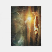 Strand und Ozean der Meerjungfrau Fleecedecke (Vorderseite)