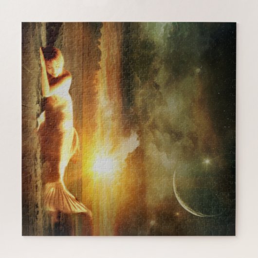 Strand und Ozean der Meerjungfrau Puzzle (Horizontal)