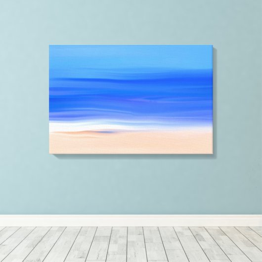 Strand und Ozean Ölgemälde Leinwanddruck (Insitu (Holzboden))