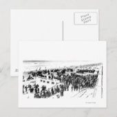 Strand und Promenade Fotografie 2 Postkarte (Vorne/Hinten)