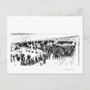 Strand und Promenade Fotografie 2 Postkarte