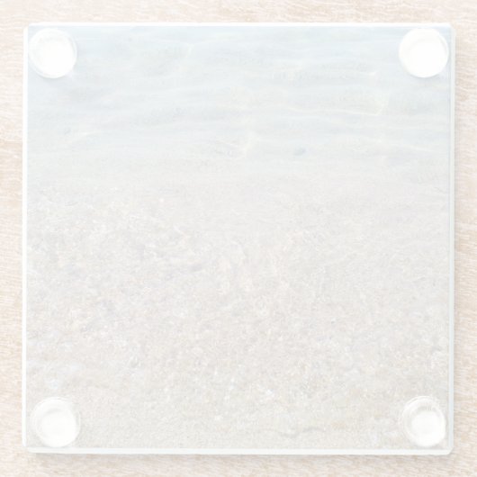 Strand und Sand Untersetzer (Rückseite)