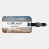 Strand und Schatten Gepäckanhänger (Rückseite horizontal)