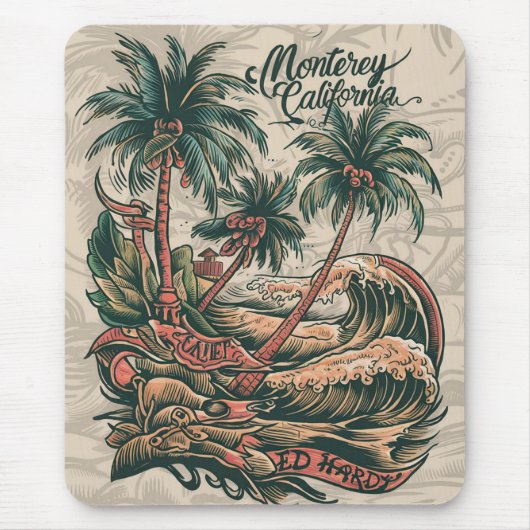 Strand und Schiff sehen Mousepad (Vorne)