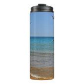Strand und Seagulls Thermosbecher (Vorderseite)