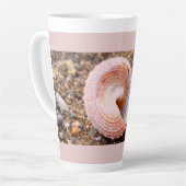 Strand und Seashell Foto Custom Milchtasse (Linke Ecke)