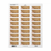 Strand und Seashell Wedding Rücksendeadresse Stick (Vorne)