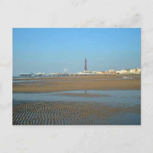 Strand und Tower Postkarte (Vorderseite)
