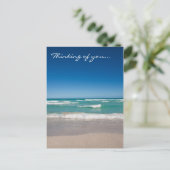 Strand und Wellen - Postkarte (Stehend Vorderseite)