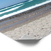 Strand- und Wellenbrecher Poster (Ecke)
