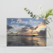 Strand und Wolken an der Einladung (Stehend Vorderseite)