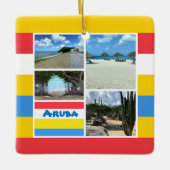 Strand und Wüste Aruba Keramikornament (Vorderseite)
