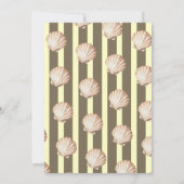 Strand unter dem Meer Sie bald Pearl Baby Dusche Einladung (Rückseite)