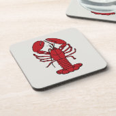 STRAND-Untersetzer-Set des niedlichen Hummers See Getränkeuntersetzer (Linke Seite)