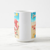 Strand, Urlaub Kaffeetasse (Mittel)