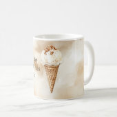 Strand Vanilleeiscreme-Tüte Kaffeetasse (VorderseiteRechts)
