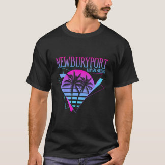 Strand Vaporwave Urlaub Newburyport T-Shirt