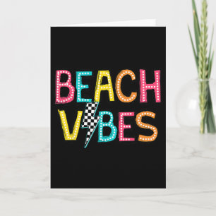 Strand Vibes Hallo Sommerferien Mädchen Frauen Tee Karte