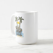 Strand-Vibes Kaffeetasse (Vorderseite Links)