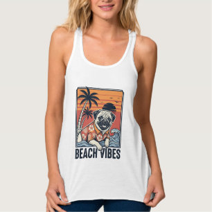 Strand-Vibes-Mops im Vintage-Schnitt Design_1 Tank Top