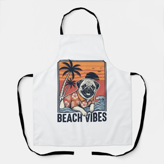 Strand-Vibes-Mops im Vintage-Schnittdesign_1 Schürze (Vorderseite)