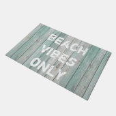 Strand Vibes nur Not Hütte Holz Fußmatte (Schrägansicht)