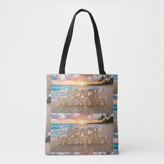 Strand-Vibes-Only-All-Over-Print-Tasche Tasche (Vorderseite)