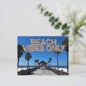 Strand-Vibes-Only-Postkarte Postkarte (Stehend Vorderseite)