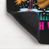Strand-Vibes Rosa Flamingo-Design Mousepad (Ecke)