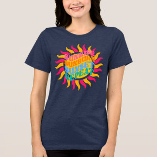 Strand-Vibes-T-Shirt, Unisex-Sommer-Shirt Tri-Blend Shirt